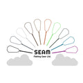Seam fishing nets in a rainbow pattern sticker (global)